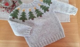 圣诞树毛衣怎么编法？